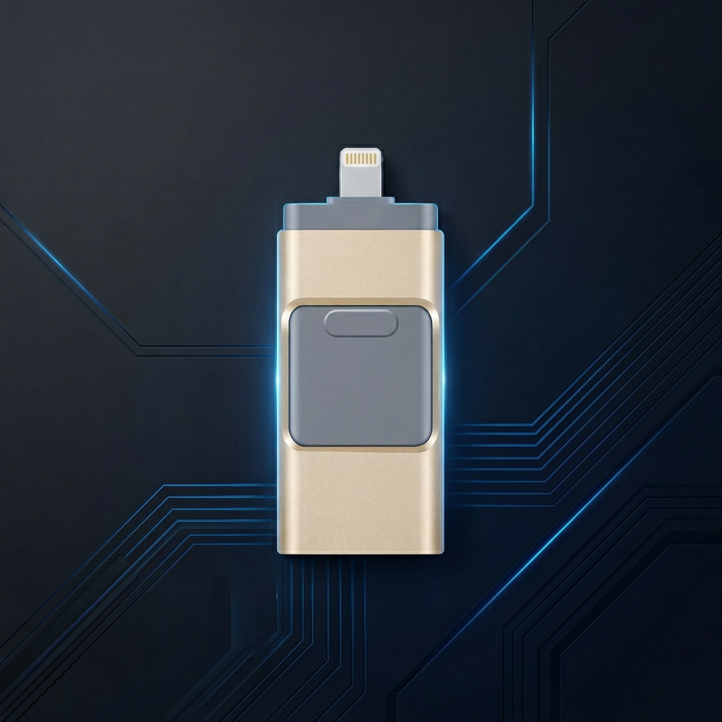 FlashVault™ 4-in-1 USB-opslag voor iPhone, iPad, Android & pc