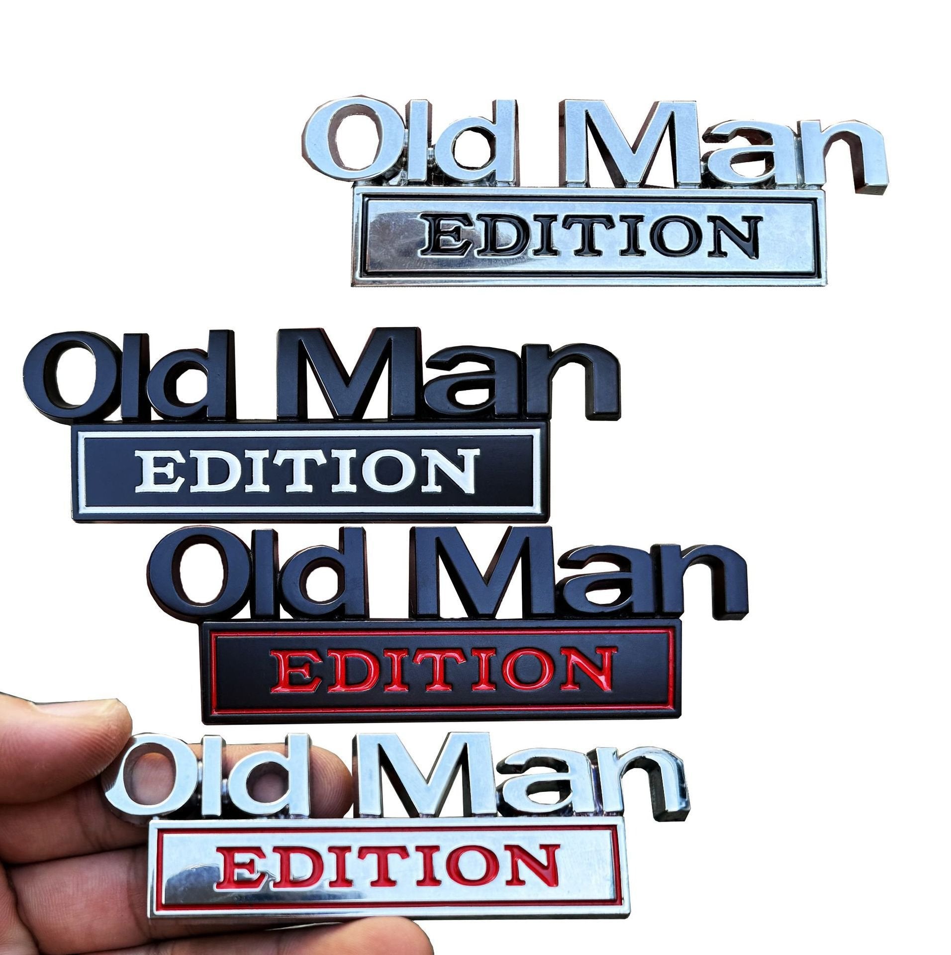 Old Man Edition Auto Embleem